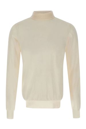 Cream wool turtleneck PAOLO PECORA | A003F0011102